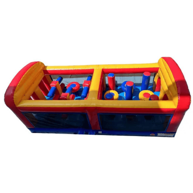 Moonwalk USA 25'L Obstacle Course Top Middle View
