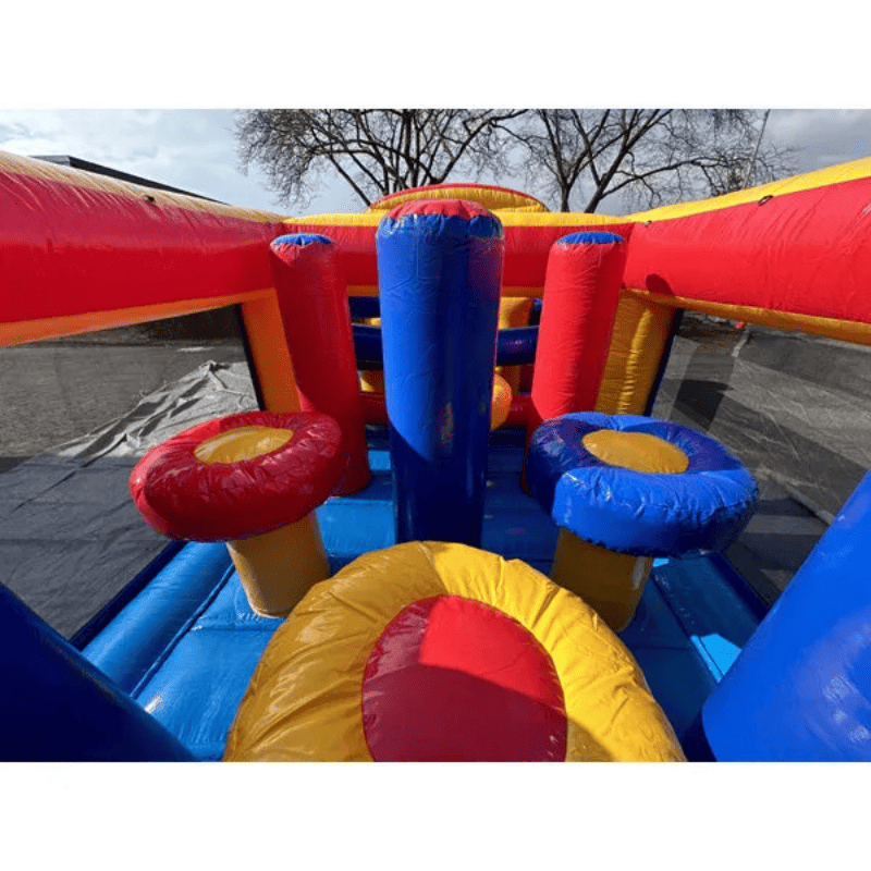 Moonwalk USA 25'L Obstacle Course Inside Obstacle View