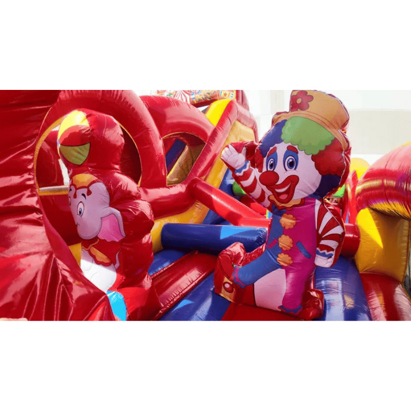 Carnival Obstacle Course – Fun-Filled Inflatable Challenge for Events Inside Clown View