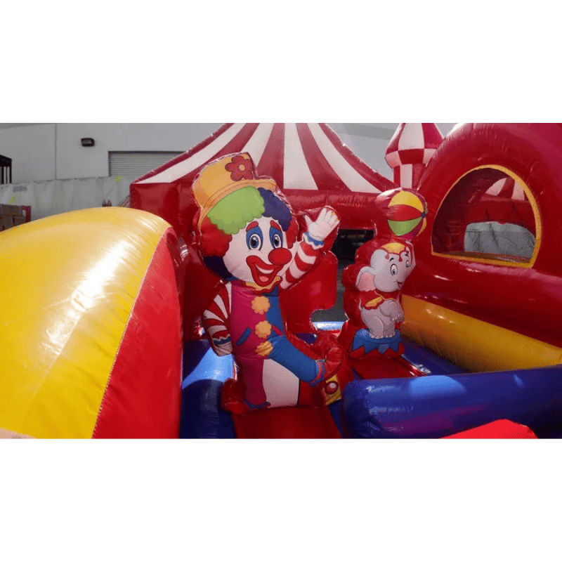 Carnival Obstacle Course – Fun-Filled Inflatable Challenge for Events Inside Clown Obstacles View
