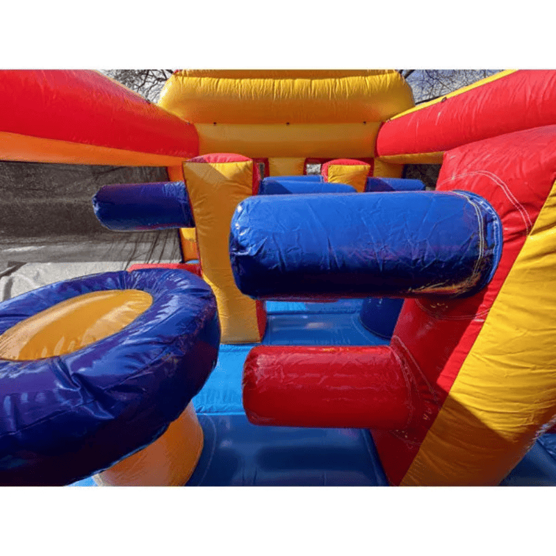 Moonwalk USA 25'L Obstacle Course Inside Beam View