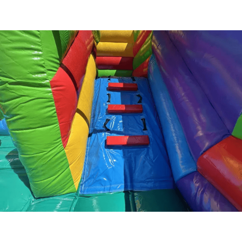 Moonwalk USA Block Dry Combo Obstacle Course Ladder View