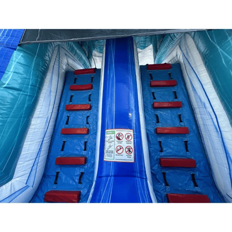 Moonwalk USA 45'L Tiki Obstacle Course Wet n Dry Ladder View