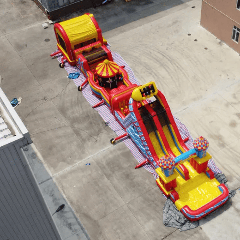 Moonwalk USA 92'L Carnival Obstacle Course with Removable Pool Top Alternate View