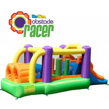 KidWise Obstacle Speed Racer Residential Course Front Left View with Product Name