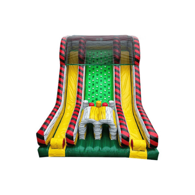 22ft Hazard Zone Rock Climb – Toxic Inflatable Climbing Challenge Front Top View