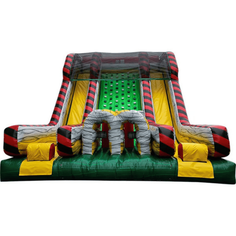 22ft Hazard Zone Rock Climb – Toxic Inflatable Climbing Challenge Front View