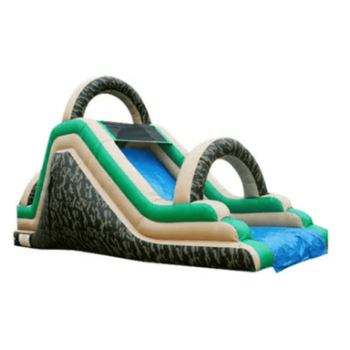 68ft Boot Camp Obstacle Course – Military-Themed Inflatable Adventure Front Right View