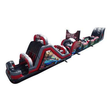105ft Urban Jungle Obstacle Course – Giant City Adventure Inflatable Front Left View