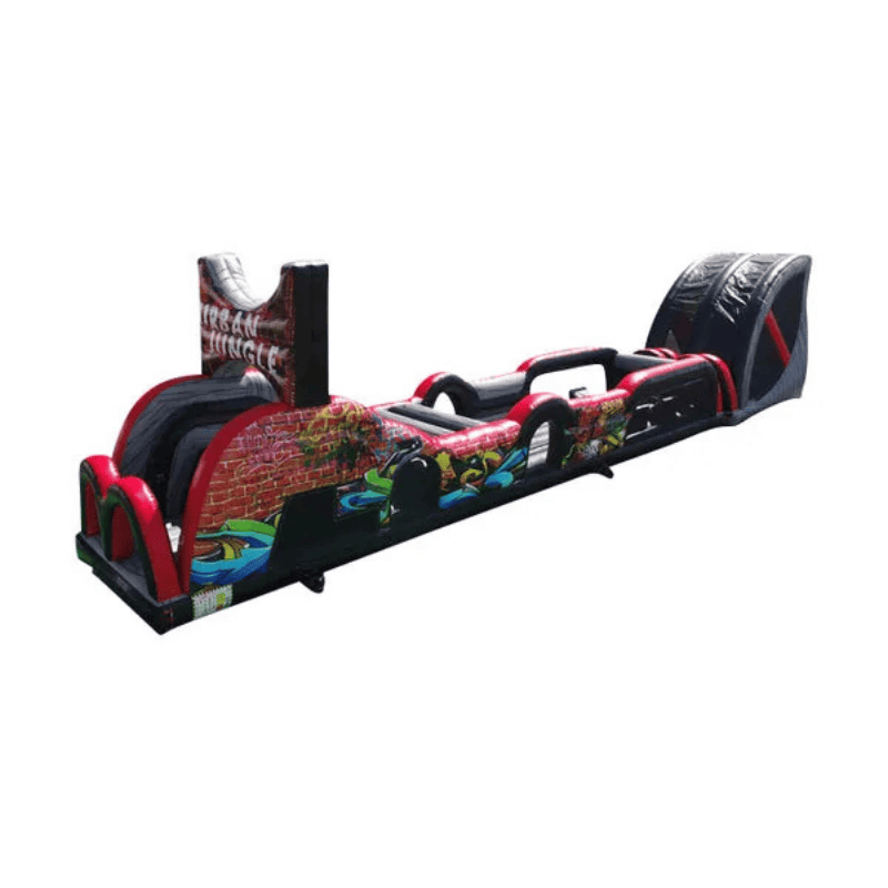 105ft Urban Jungle Obstacle Course – Giant City Adventure Inflatable Side Alternate View