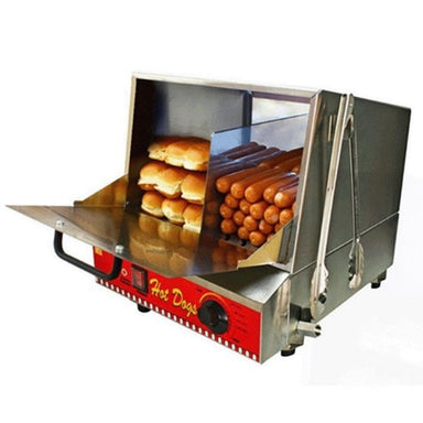 Classic Hot Dog Steamer on White Background