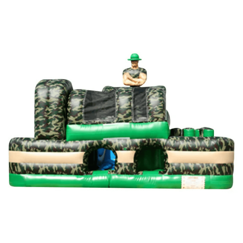 Battlefield Combat Obstacle Course – Military Challenge Inflatable Front View