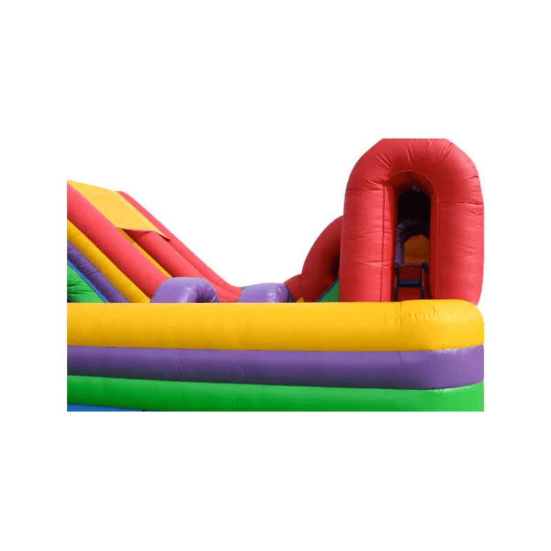 Obstacle Course Slide Combo – Bounce, Climb & Slide All-in-One Unit Side View