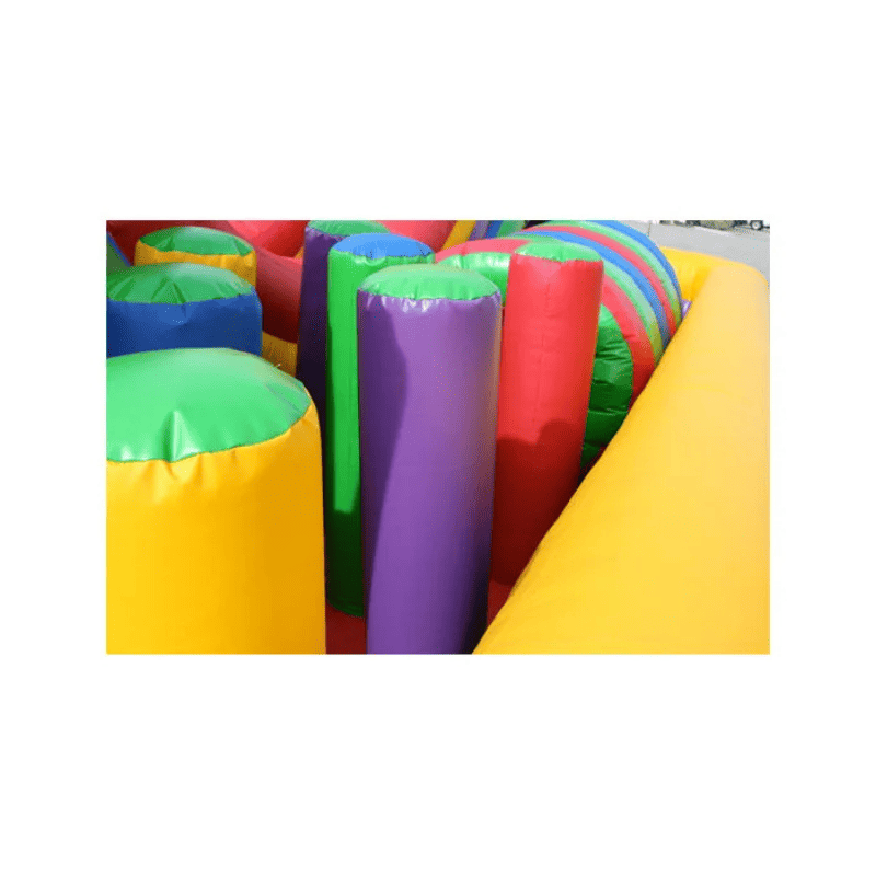 Obstacle Course Slide Combo – Bounce, Climb & Slide All-in-One Unit Obstacle Beams View