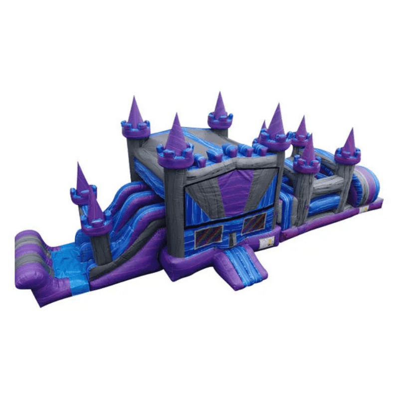 46ft Rocky Mountain Climb Obstacle – Rugged Nature-Themed Inflatable Front Right View