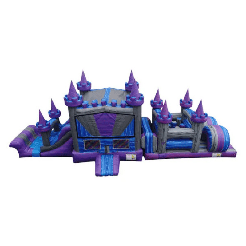 46ft Rocky Mountain Climb Obstacle – Rugged Nature-Themed Inflatable Front Top View