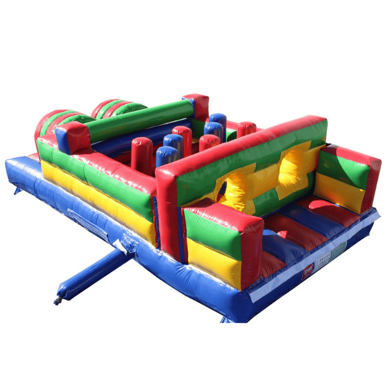 Moonwalk USA 20'L Obstacle Course (Green) Rear Top Right View