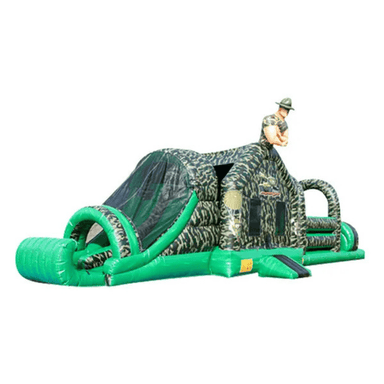 49ft Sergeant Boot Camp Obstacle Course – Military-Themed Inflatable Action Front Right View