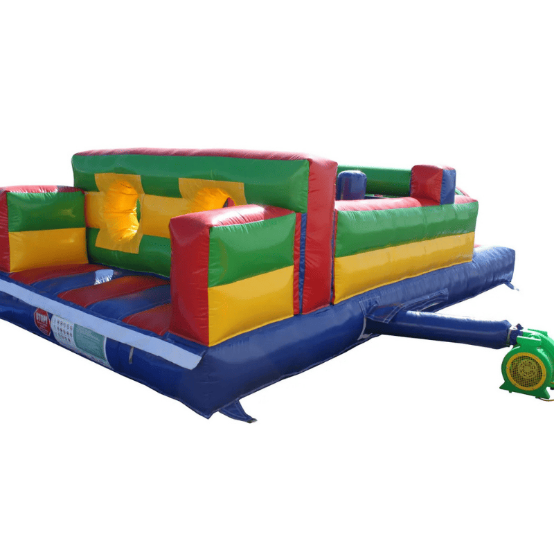 Moonwalk USA 20'L Obstacle Course (Green) Rear Left View