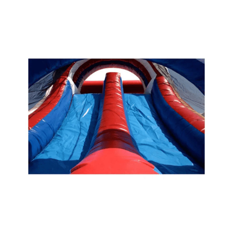 45ft All-American Obstacle Course – Patriotic Inflatable for National Holidays Slide View