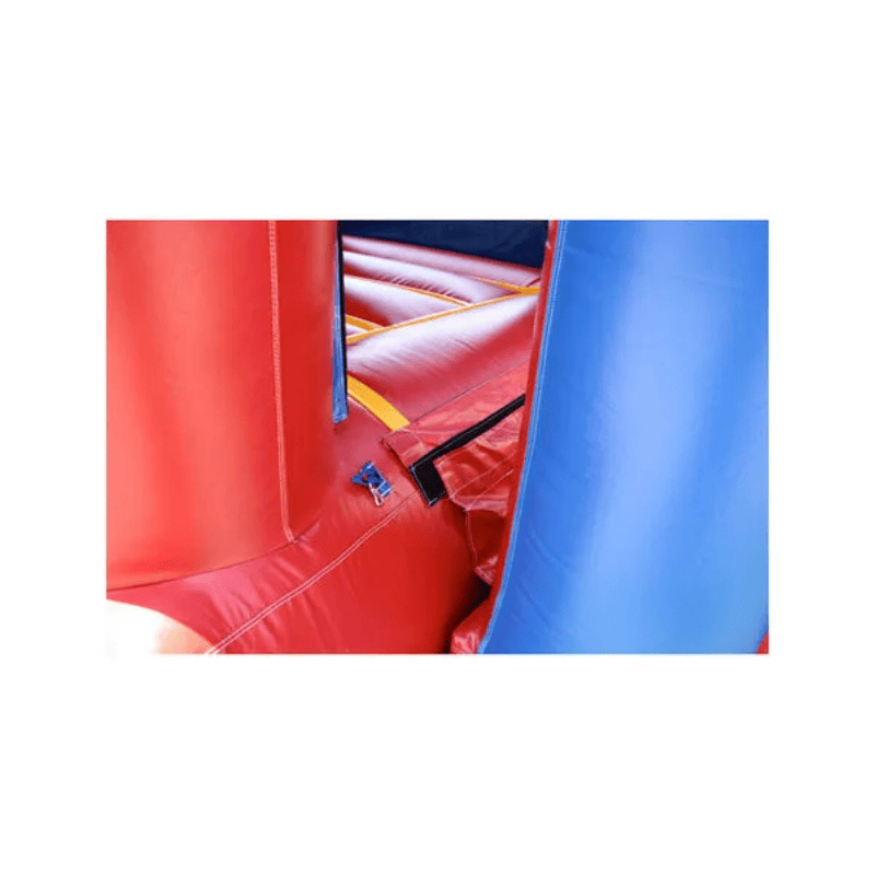 45ft All-American Obstacle Course – Patriotic Inflatable for National Holidays Removable Latch View