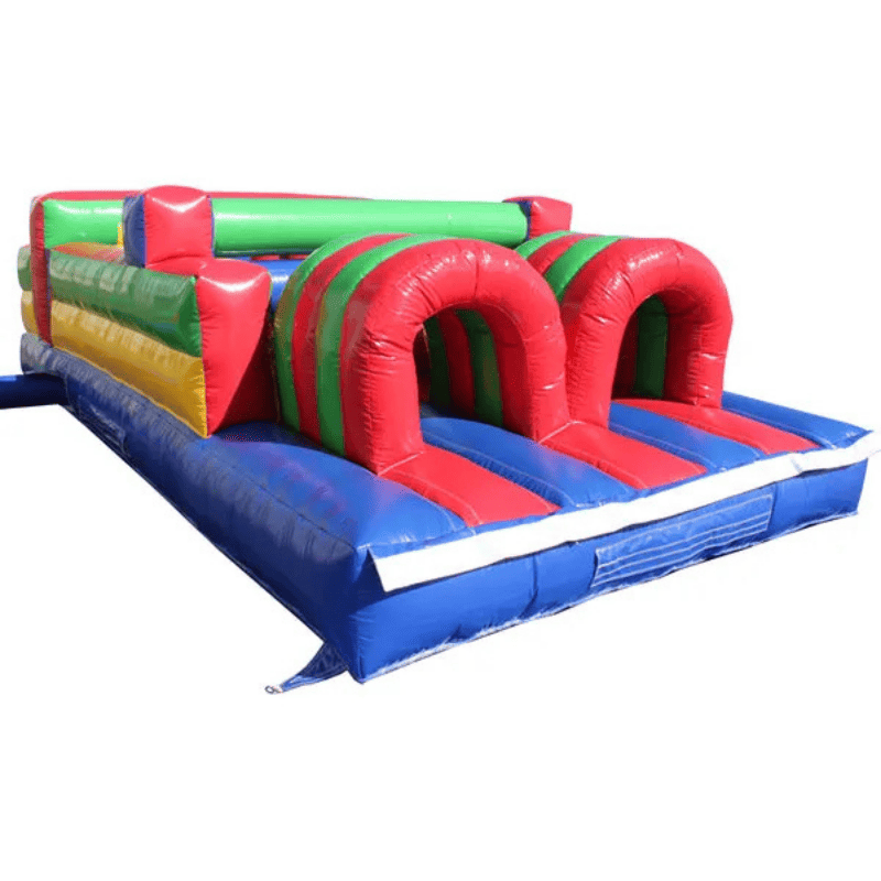 Moonwalk USA 20'L Obstacle Course (Green) Front Left Close View