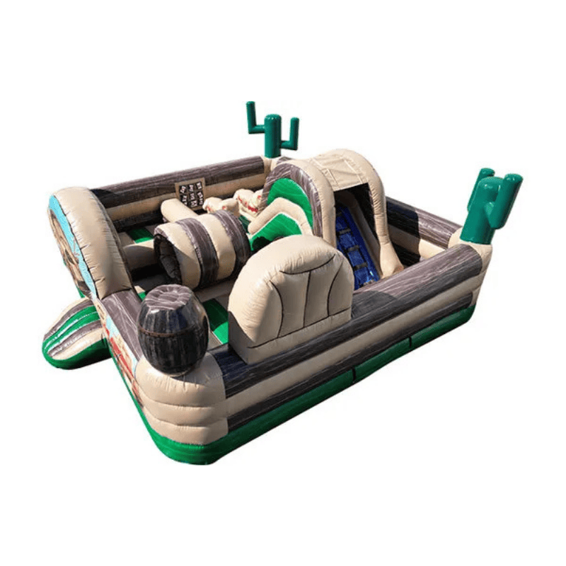 Wild West Playland – Western-Themed Inflatable for Young Cowboys and Cowgirls Side Top View