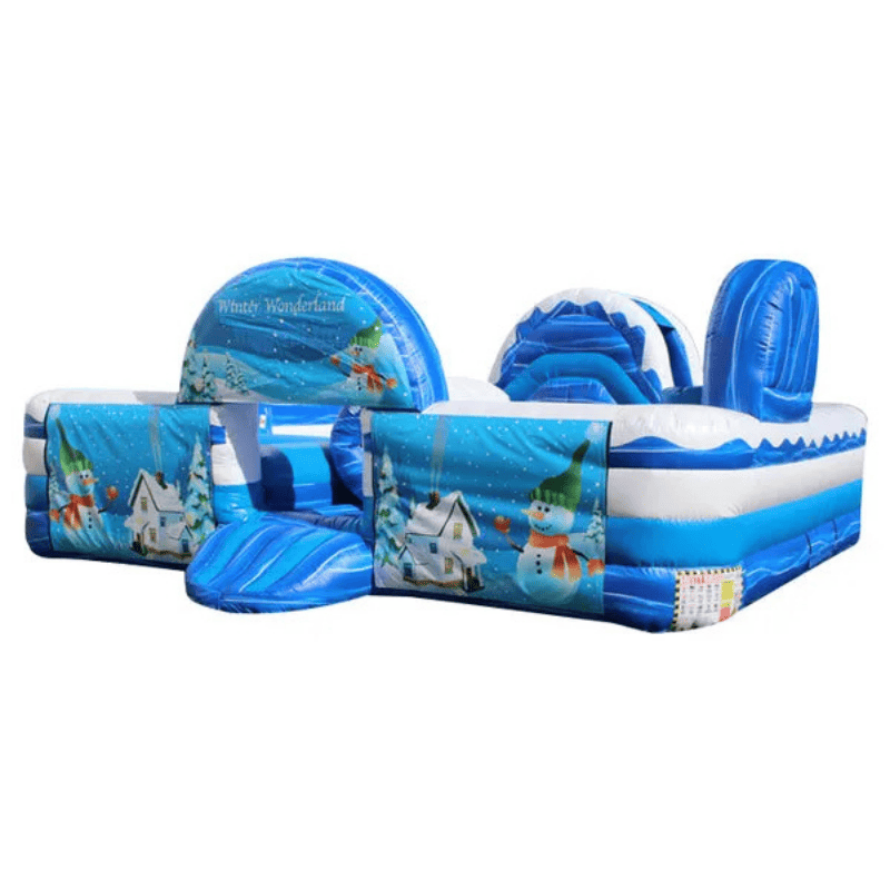 Winter Wonderland Toddler Unit – Holiday-Themed Inflatable for Winter Rentals Front Left View