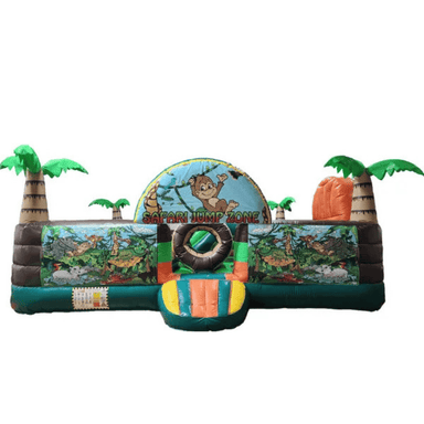 Jungle Toddler Unit – Animal Adventure Bounce House for Younger Guests Front View