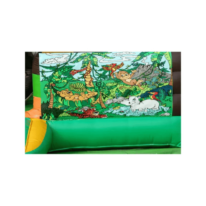 Jungle Toddler Unit – Animal Adventure Bounce House for Younger Guests Wall Art View
