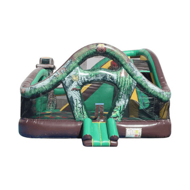 The Jungle Playland – Animal-Themed Inflatable for Early Childhood Fun Front View