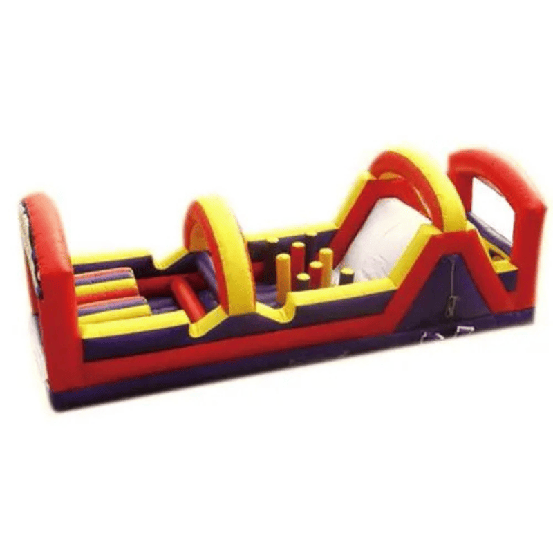 Moonwalk USA 30'L Obstacle Course Side View