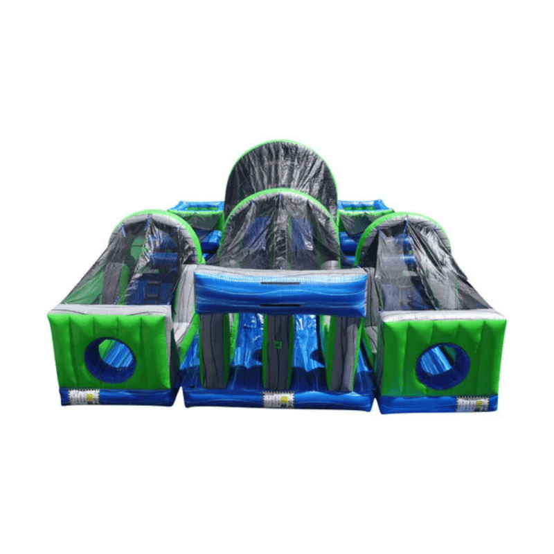 3ps Obstacle Course – Multi-Part Inflatable for Maximum Engagement Front View Close