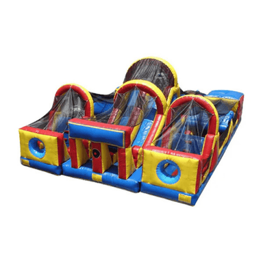3pc Inflatable Obstacle Course – Modular Challenge Set for Large Events Front View