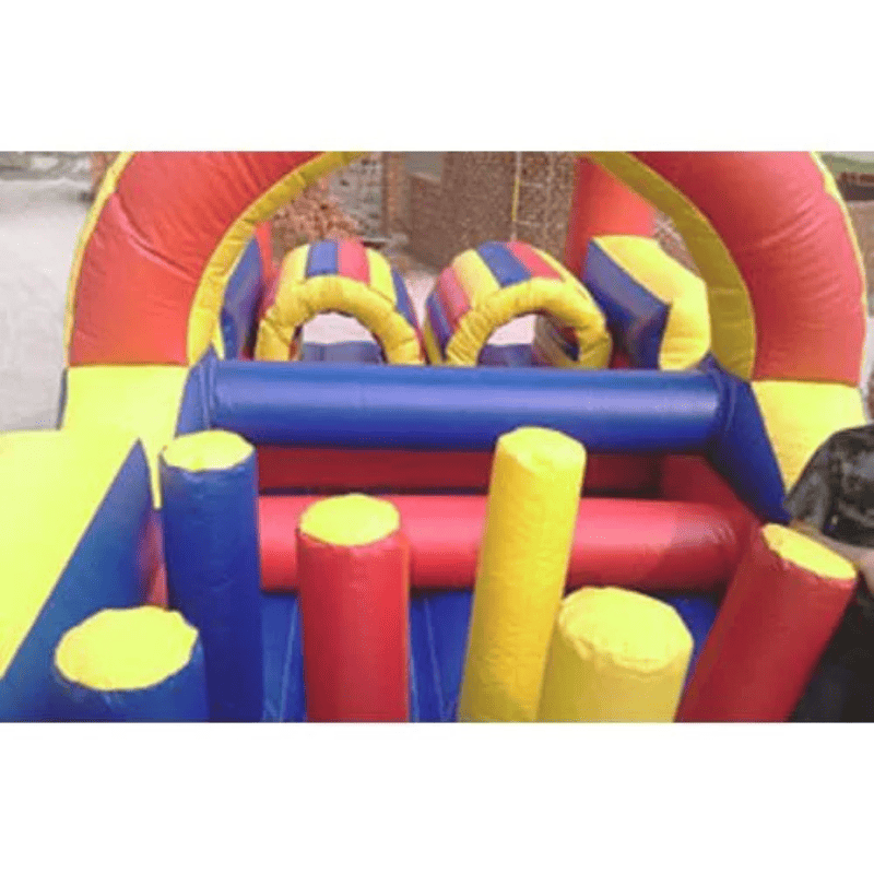 Moonwalk USA 30'L Obstacle Course Inside Obstacles View