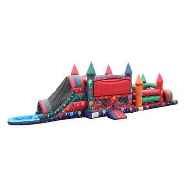 53ft Balloon Confetti Obstacle – Party-Themed Inflatable for Celebrations Front Right Alternate View