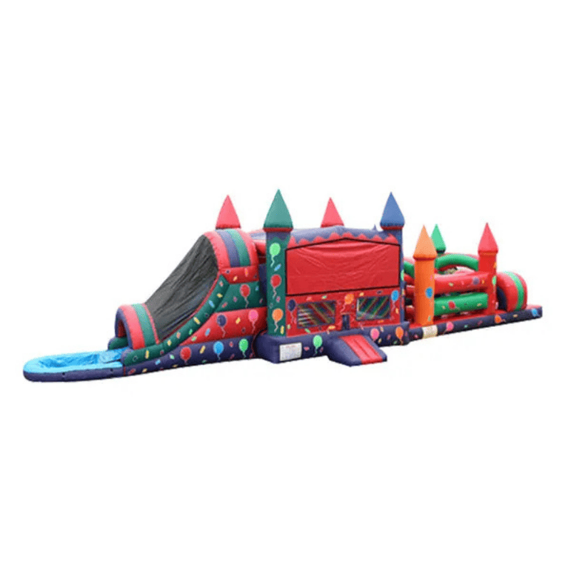 53ft Balloon Confetti Obstacle – Party-Themed Inflatable for Celebrations Front Right Alternate View