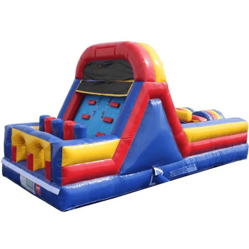 Moonwalk USA 24'L Red Obstacle Course Rear Left View