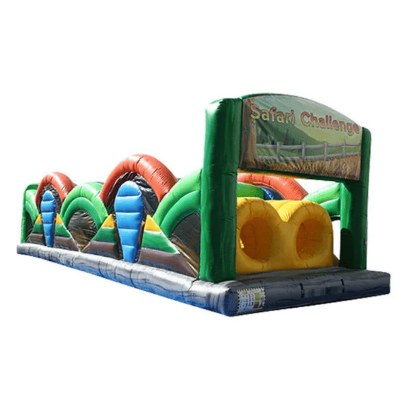 52ft Safari Challenge – Jungle-Themed Obstacle Course for Adventure Events Front Right Alternate View