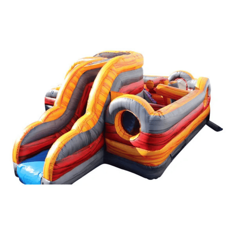Tunnel Slide Combo – Compact Inflatable Bounce and Tunnel Adventure Side View