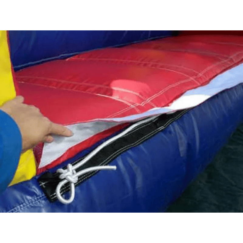 Moonwalk USA 24'L Red Obstacle Course Zipper View