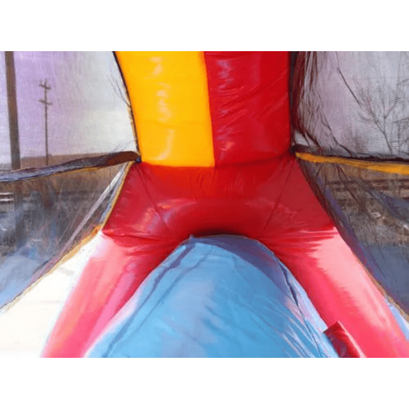 Moonwalk USA 24'L Red Obstacle Course Beam Close Up View