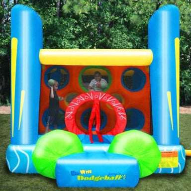 KidWise Jump'n Dodgeball Sports Game Inflatable Bounce House Residential Front View