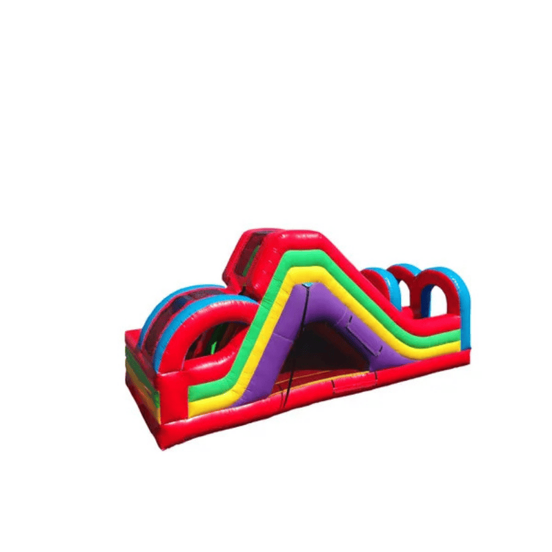 Obstacle Slide Combo – Bounce, Climb, and Slide Inflatable Adventure Rear Right View