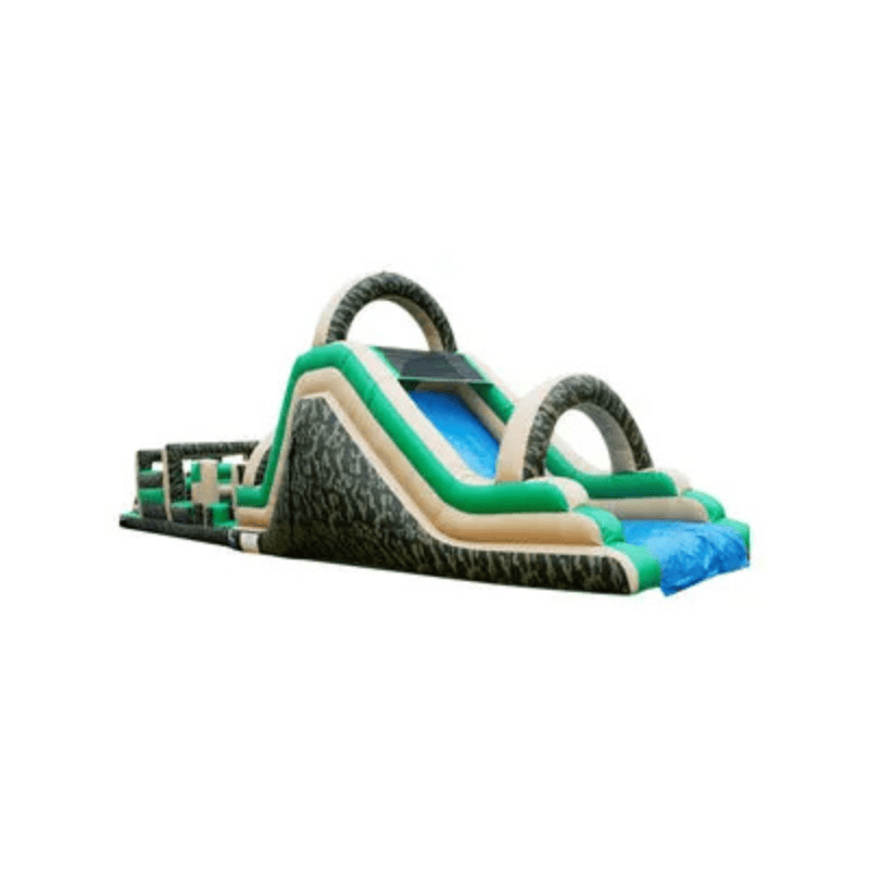 68ft Boot Camp Obstacle Course – Military-Themed Inflatable Adventure Front Right Far View