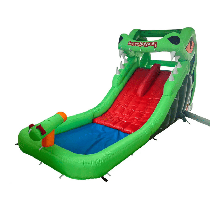Avyna Dragon's Lair Waterslide Inflatable Front Left View on White Background
