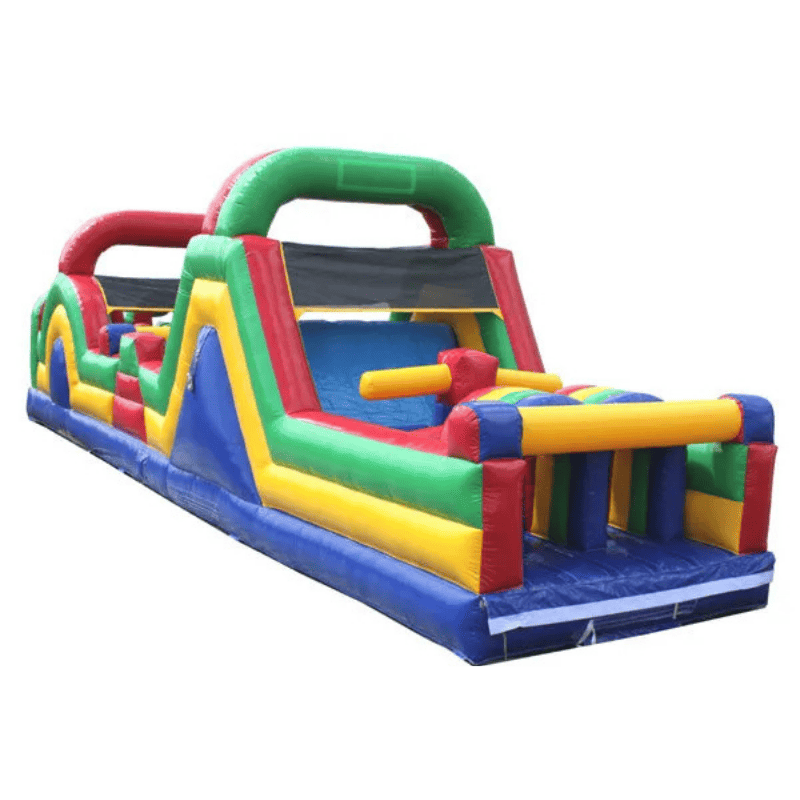 Moonwalk USA 40'L Green Obstacle Course Rear Right View