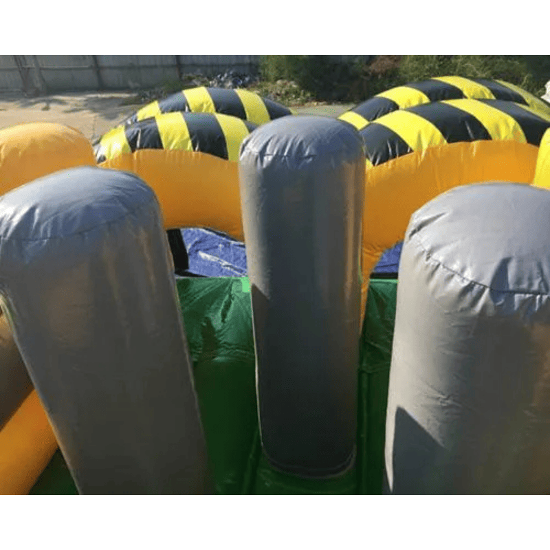 Moonwalk USA 40'L Construction Obstacle Course Inside Beam View