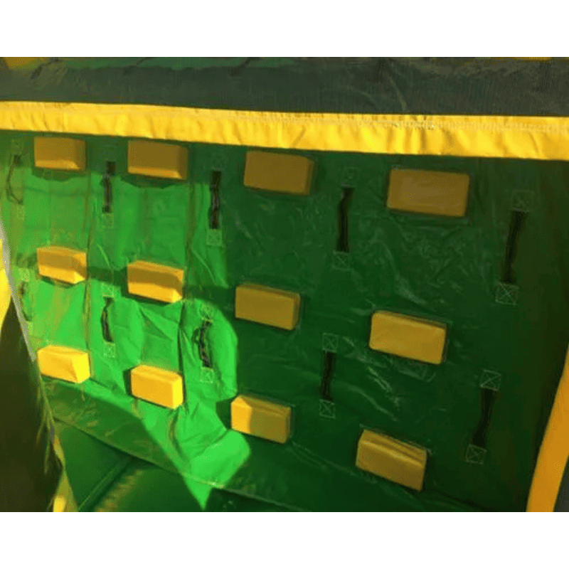 Moonwalk USA 40'L Construction Obstacle Course Climbing Wall View