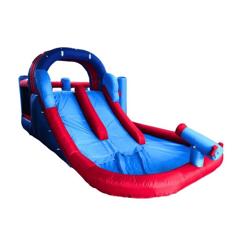 Avyna Royal Wave Bounce House 2 with Water Slide Front Right View on White Background